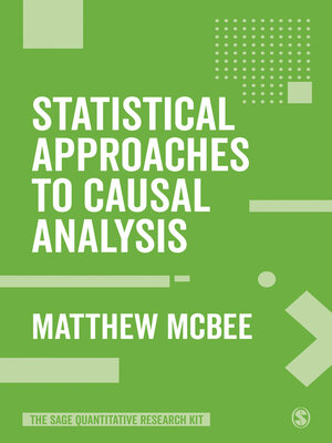 cover image of Statistical Approaches to Causal Analysis